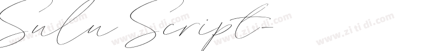 Sulu Script字体转换